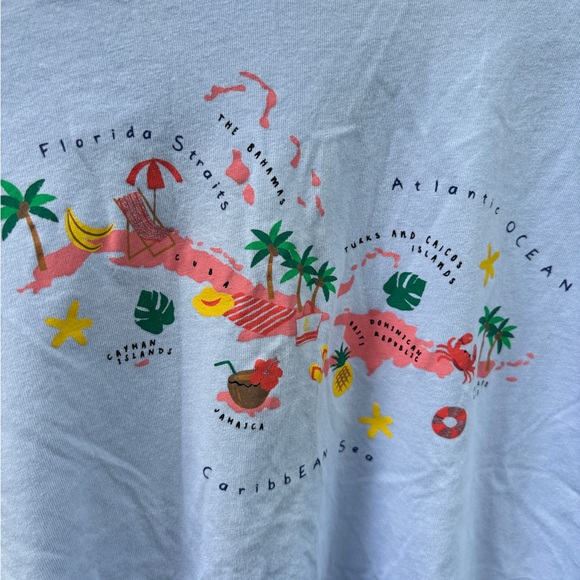 J.Crew Factory collector tee   Caribbean Sea Map, Small - Picture 3 of 4